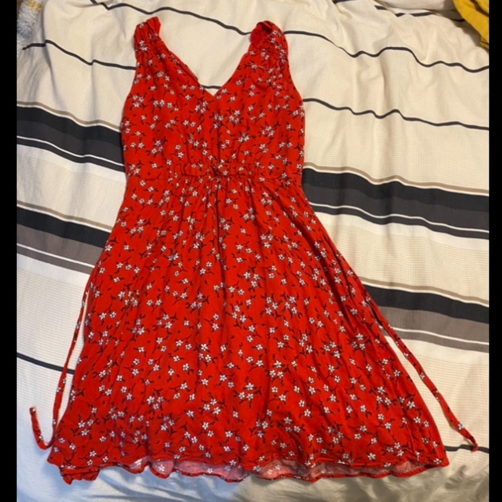Red Floral Dress